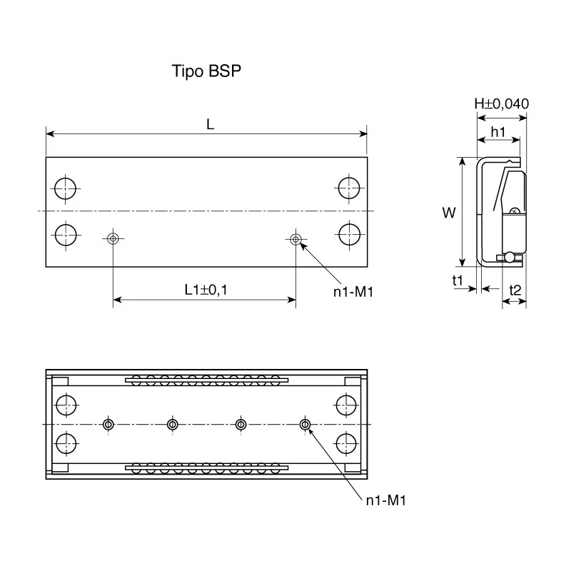 IKO Nippon Thompson Stainless Steel Linear Slides, 40 mm Stroke Length BSR1560SL