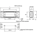IKO Nippon Thompson Stainless Steel Linear Slides, 40 mm Stroke Length BSR1560SL