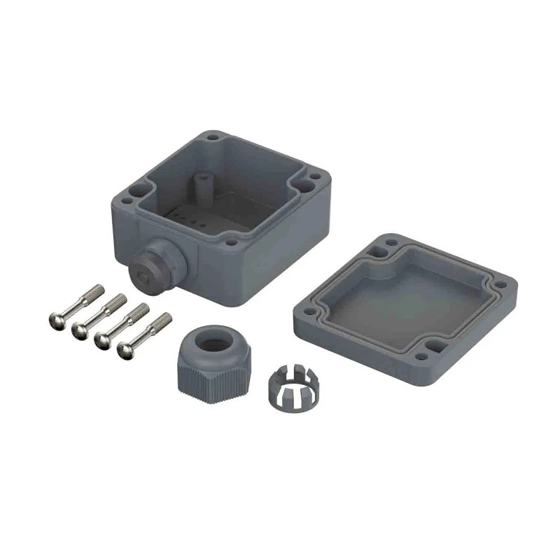 Bopla Silver Grey Polyamide Junction Box IP65, 58mm Length x 64mm Width x 34mm Height 38101100 PK 101-111