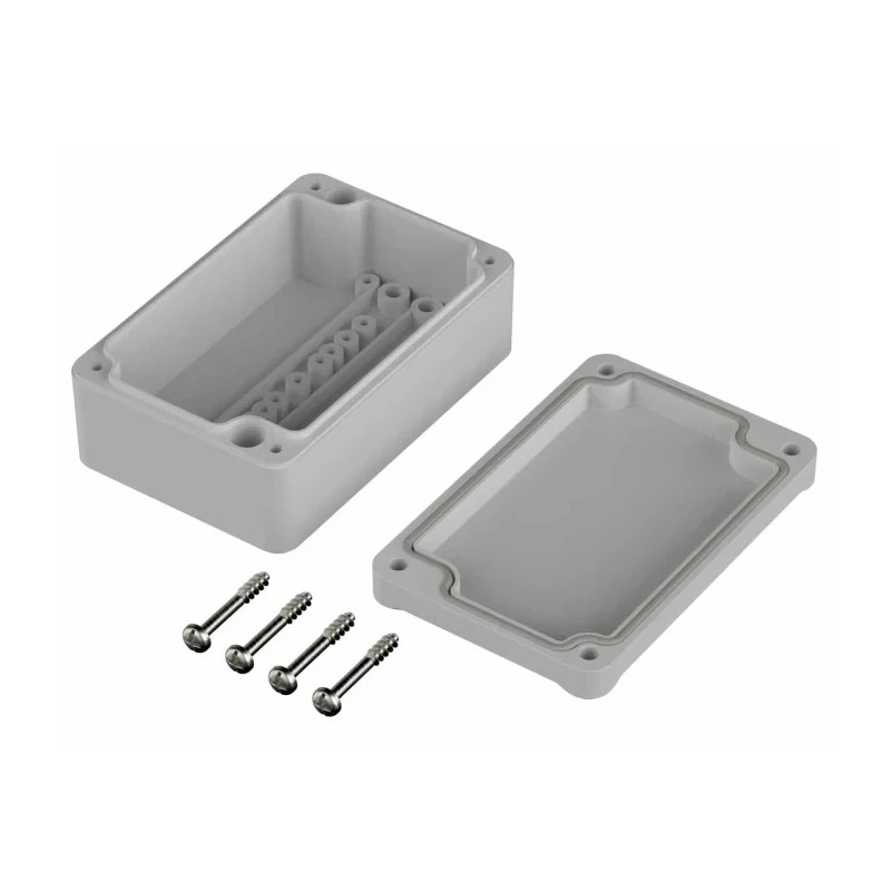 Bopla Euromas II Series Polycarbonate Enclosure IP65 Light Grey Lid 38 mm x 98 mm x 64 mm 62208000 EM 208
