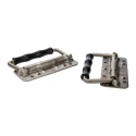 RS PRO Stainless Steel Carrying Handle Load Capacity 35kg Spring-loaded Fold Down Lie Flat Polythene Grip 750-294
