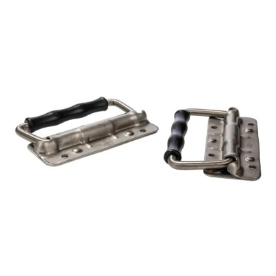 RS PRO Stainless Steel Carrying Handle Load Capacity 35kg Spring-loaded Fold Down Lie Flat Polythene Grip 750-294