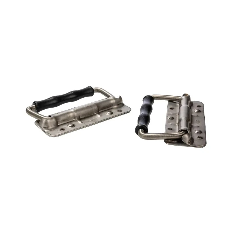 RS PRO Stainless Steel Carrying Handle Load Capacity 35kg Spring-loaded Fold Down Lie Flat Polythene Grip 750-294