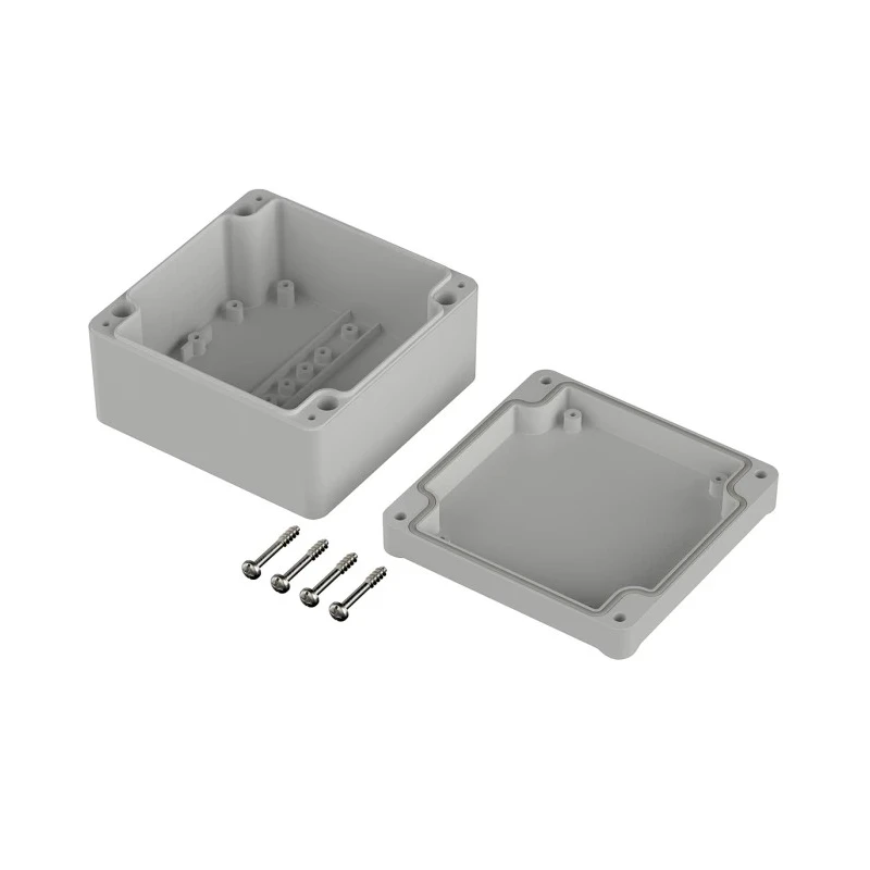 Bopla Euromas II Series ABS Enclosure Light Grey Lid, IP65, 57 mm x 100 mm x 100 mm 63212000 ET 212