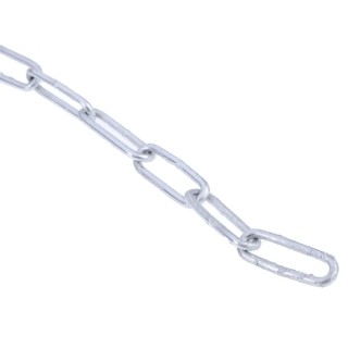 RS PRO Galvanised Steel Chain, 10 m Length, 24 mm Link Size, Load Capacity 30 kg 750-395