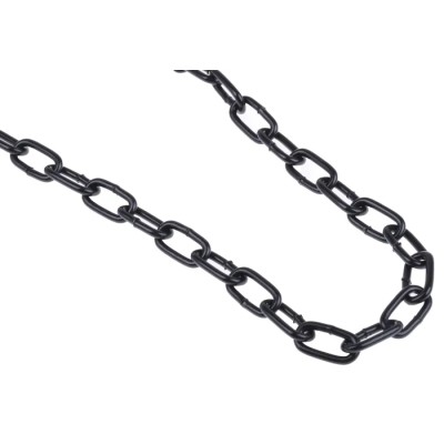 RS PRO Japanned Steel Chain, Link Type, 10 m Length, 14 mm Link Length, 2.5 mm Link Diameter, Load Capacity 37 kg 750-496