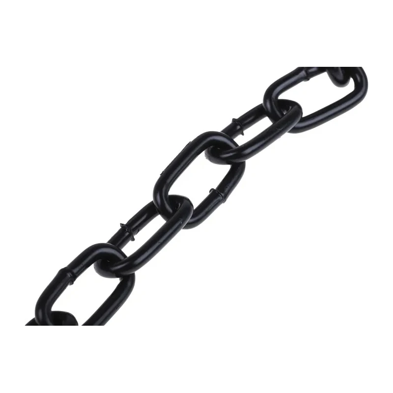 RS PRO Japanned Steel Chain, Link Type, 10 m Length, 14 mm Link Length, 2.5 mm Link Diameter, Load Capacity 37 kg 750-496