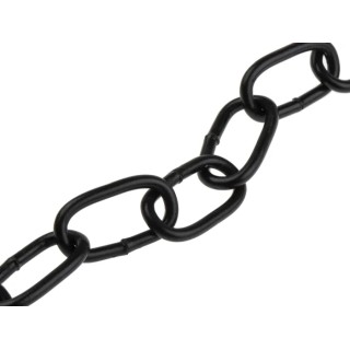 RS PRO Japanned Steel Chain, 10 m Length, 21 mm Link Length, 3 mm Link Diameter, 50 kg Load Capacity 750-503
