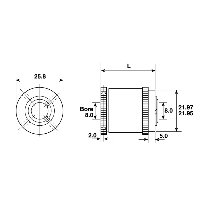 Huco Clutch Coupler Adapter Adjustable Friction Clutch, Rotary Friction Device, Knurled Adjuster Ring 289.25