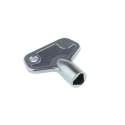 Euro-Locks a Lowe & Fletcher group Company Camlock Triangular Key 8mm Size Galvanized Chrome Finish 80054-0100CA