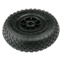 Guitel Hervieu Black Rubber Trolley Wheel 260mm Diameter 87mm Width 120kg Load Capacity PWR300-4452