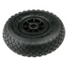 Guitel Hervieu Black Rubber Trolley Wheel 260mm Diameter 87mm Width 120kg Load Capacity PWR300-4452