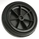 Guitel Hervieu Black Solid Rubber Trolley Wheel with Polypropylene Centre 250 kg 280mm Diameter 80mm Width 750-749