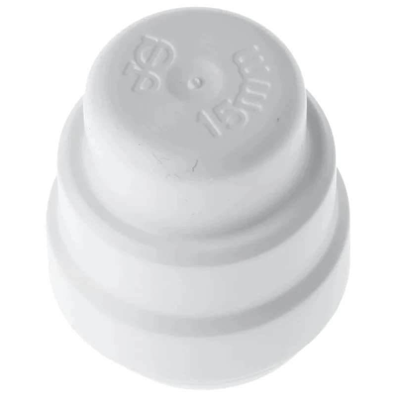 JG Speedfit Plastic Pipe Fitting Straight Push-in End Stop 15 mm PSE4615W