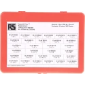 RS PRO Imperial O-Ring Kit Viton Material 382 Pieces Operating Temp 30°C to 200°C 75 Shore Hardness 756-040