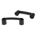 RS PRO Matt Black Plastic T Shape Handle 35 mm Height, 26 mm Width, 119.5 mm Length 267-0724