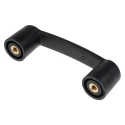 RS PRO Matt Black Plastic T Shape Drawer Handle 119.5 mm Length x 35 mm Height x 26 mm Width 267-0752