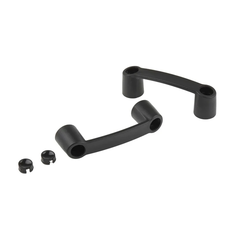 RS PRO Matt Black Plastic T Shape Handle 35 mm Height, 26 mm Width, 119.5 mm Length 267-0724