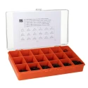 RS PRO Metric O-Ring Kit Nitrile 510 Pieces Temperature Range -30°C to 120°C 70 Shore Hardness 756-034
