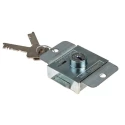 Euro-Locks a Lowe & Fletcher group Company Steel Padlockable Zinc Plated Door Bolt 67 mm 2303-5100CA