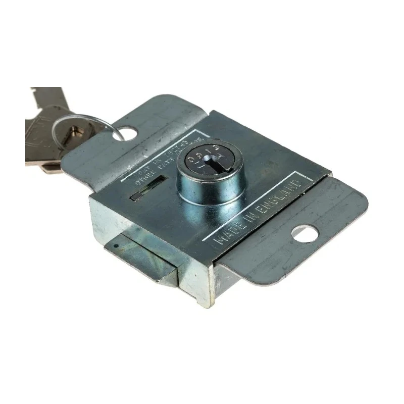 Euro-Locks a Lowe & Fletcher group Company Steel Padlockable Zinc Plated Door Bolt 67 mm 2303-5100CA