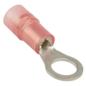 RS PRO Insulated Nylon Ring Terminal, M5 Stud, 22-16 AWG Wire Size, Copper Tin Plated, Red 267-3616