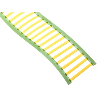 TE Connectivity Yellow White Print Heat Shrink Labels 50.8 mm Width 250 Per Pack 50 mm TMS-SCE-3/32-4