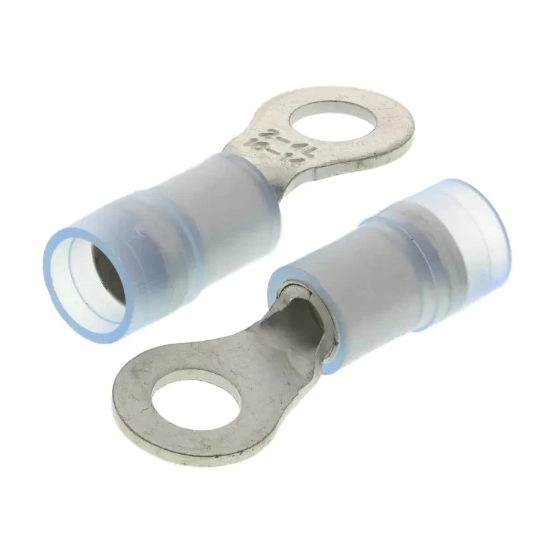 RS PRO Insulated Ring Terminal M4 Stud Size 16 AWG 14 AWG Wire Size Blue 267-3751