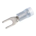 RS PRO Insulated Fork Terminal 16 AWG to 14 AWG Nylon Blue 6mm Width M3.5 Stud Size 22mm Length 267-3852
