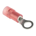 RS PRO Insulated Ring Terminal Nylon Red M4 Stud Size 22 AWG to 16 AWG Wire 0.5-1.5mm² 20.4mm Length 0.75mm 267-3638