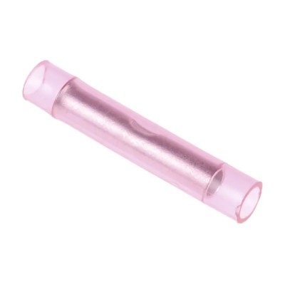 RS PRO Red Insulated Tin-Plated Copper Butt Wire Splice Connector 16 AWG 31mm Length 267-3997