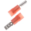 RS PRO Red Insulated Female Spade Connector Crimp 2.8 x 0.8 mm Tab Size 22 AWG to 16 AWG 267-4209