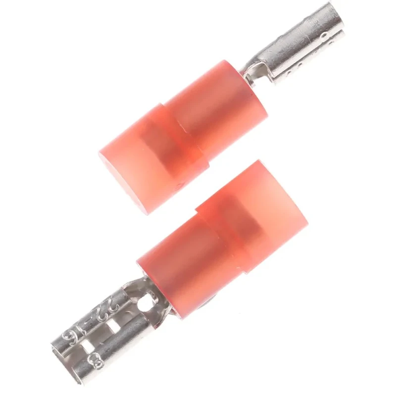 RS PRO Red Insulated Female Spade Connector Crimp 2.8 x 0.8 mm Tab Size 22 AWG to 16 AWG 267-4209