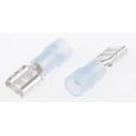 RS PRO Blue Insulated Female Spade Connector Crimp 6.35 x 0.8 mm Tab Size 16 AWG to 14 AWG 267-4142