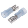 RS PRO Blue Insulated Female Spade Connector Crimp 4.75 x 0.8 mm Tab Size 16 AWG to 14 AWG 267-4243