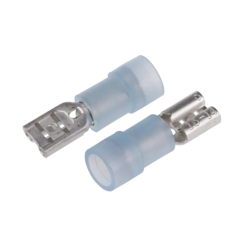 RS PRO Blue Insulated Female Spade Connector Crimp 4.75 x 0.5 mm Tab Size 16 AWG to 14 AWG 267-4237