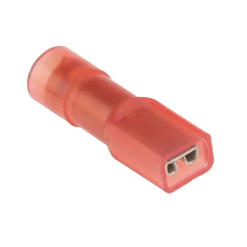 RS PRO Red Insulated Female Spade Connector Crimp 2.8 x 0.5 mm Tab Size 22 AWG to 16 AWG 267-4259