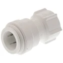JG Speedfit Plastic Pipe Fitting Straight 1/2 in BSP Tap Adapter Chlorinated Polyvinyl Chloride United Kingdom PSE3201W