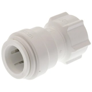 JG Speedfit Plastic Pipe Fitting Straight 1/2 in BSP Tap Adapter Chlorinated Polyvinyl Chloride United Kingdom PSE3201W