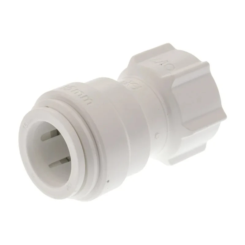 JG Speedfit Plastic Pipe Fitting Straight 1/2 in BSP Tap Adapter Chlorinated Polyvinyl Chloride United Kingdom PSE3201W