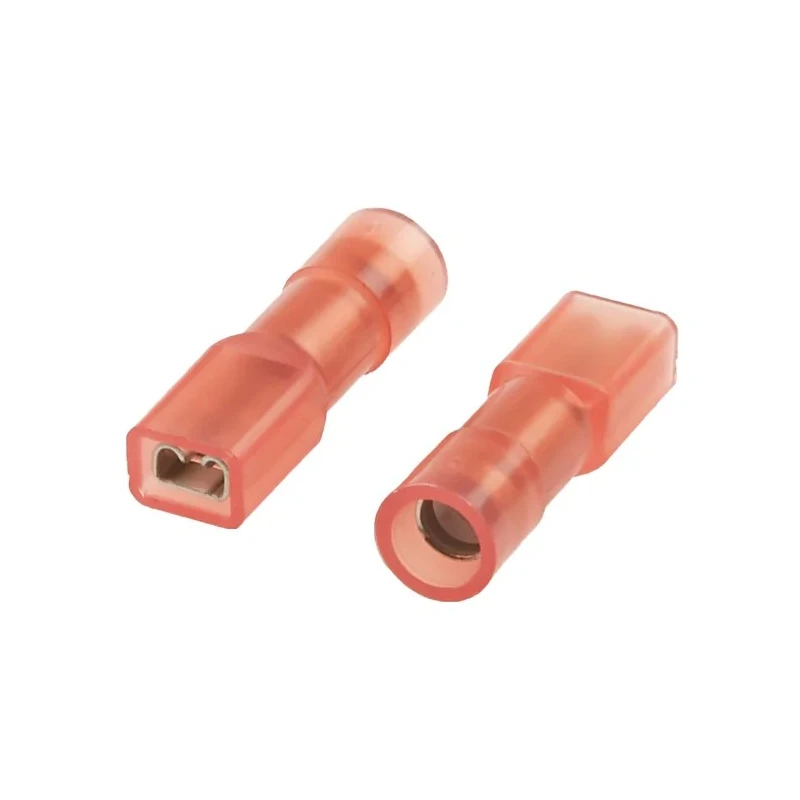 RS PRO Red Insulated Female Spade Connector, Crimp, 2.8 x 0.8 mm Tab Size 22 AWG to 16 AWG 267-4265