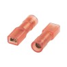 RS PRO Red Insulated Female Spade Connector, Crimp, 2.8 x 0.8 mm Tab Size 22 AWG to 16 AWG 267-4265