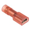 RS PRO Red Insulated Female Spade Connector Crimp 4.75 x 0.8 mm Tab Size 22 AWG to 16 AWG 267-4293