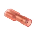 RS PRO Red Insulated Female Spade Connector Crimp 4.75 x 0.8 mm Tab Size 22 AWG to 16 AWG 267-4293
