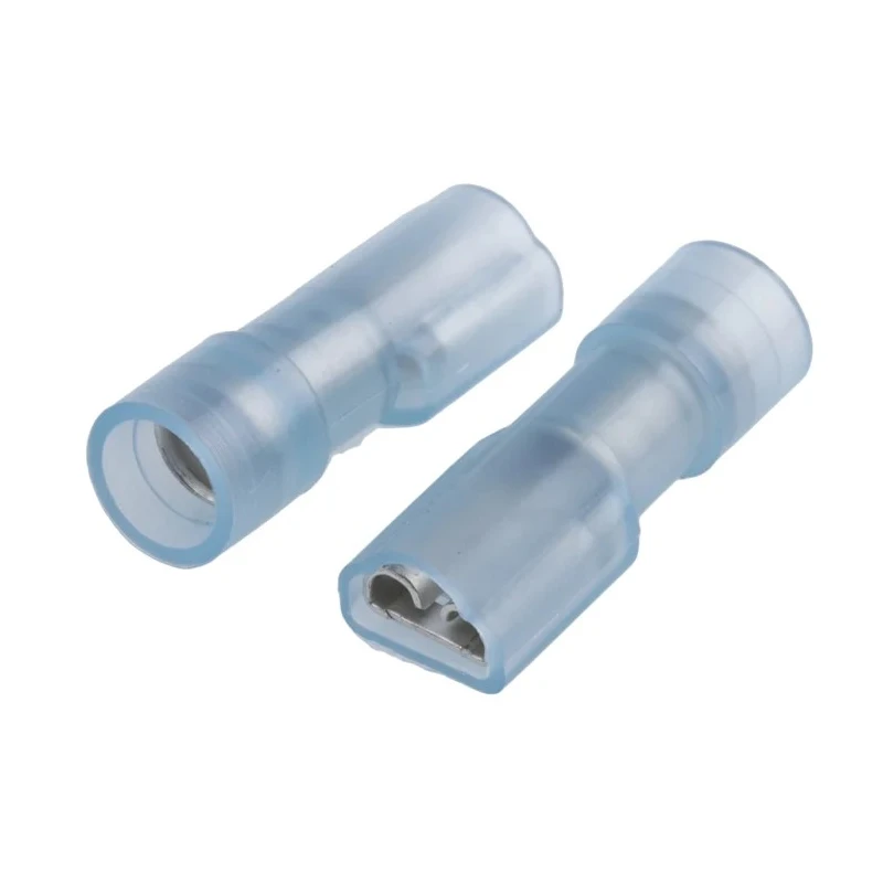 RS PRO Blue Insulated Female Spade Connector, Crimp Termination, 4.75 x 0.5 mm Tab Size, 16 AWG to 14 AWG 267-4300