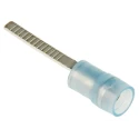 RS PRO Insulated Crimp Blade Terminal 18 mm Blade Length, 16 AWG to 14 AWG, Blue 267-4502