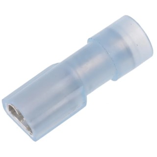 RS PRO Blue Insulated Female Spade Connector, Crimp, 4.75 x 0.8 mm Tab Size 16 AWG to 14 AWG 267-4316