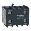 Schneider Electric Auxiliary Contact, 2 Contact 2 NO, TeSys CA Series, DIN Rail Mount, Screw Terminal, 10 A, 600 V AC LA1KN20