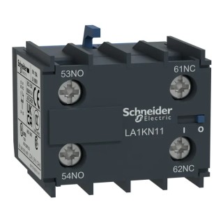 Schneider Electric Auxiliary Contact, 2 Contact 2 NO, TeSys CA Series, DIN Rail Mount, Screw Terminal, 10 A, 600 V AC LA1KN20