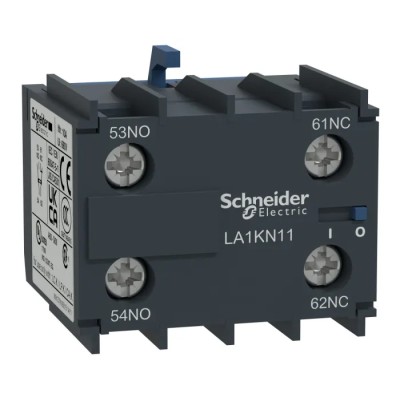 Schneider Electric Auxiliary Contact, 2 Contact 2 NO, TeSys CA Series, DIN Rail Mount, Screw Terminal, 10 A, 600 V AC LA1KN20